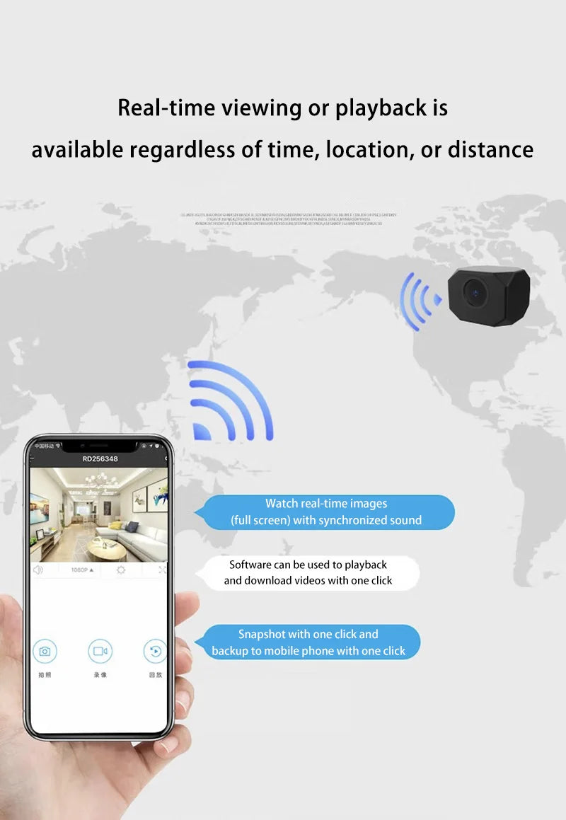 Mini Caméra WiFi 1080P