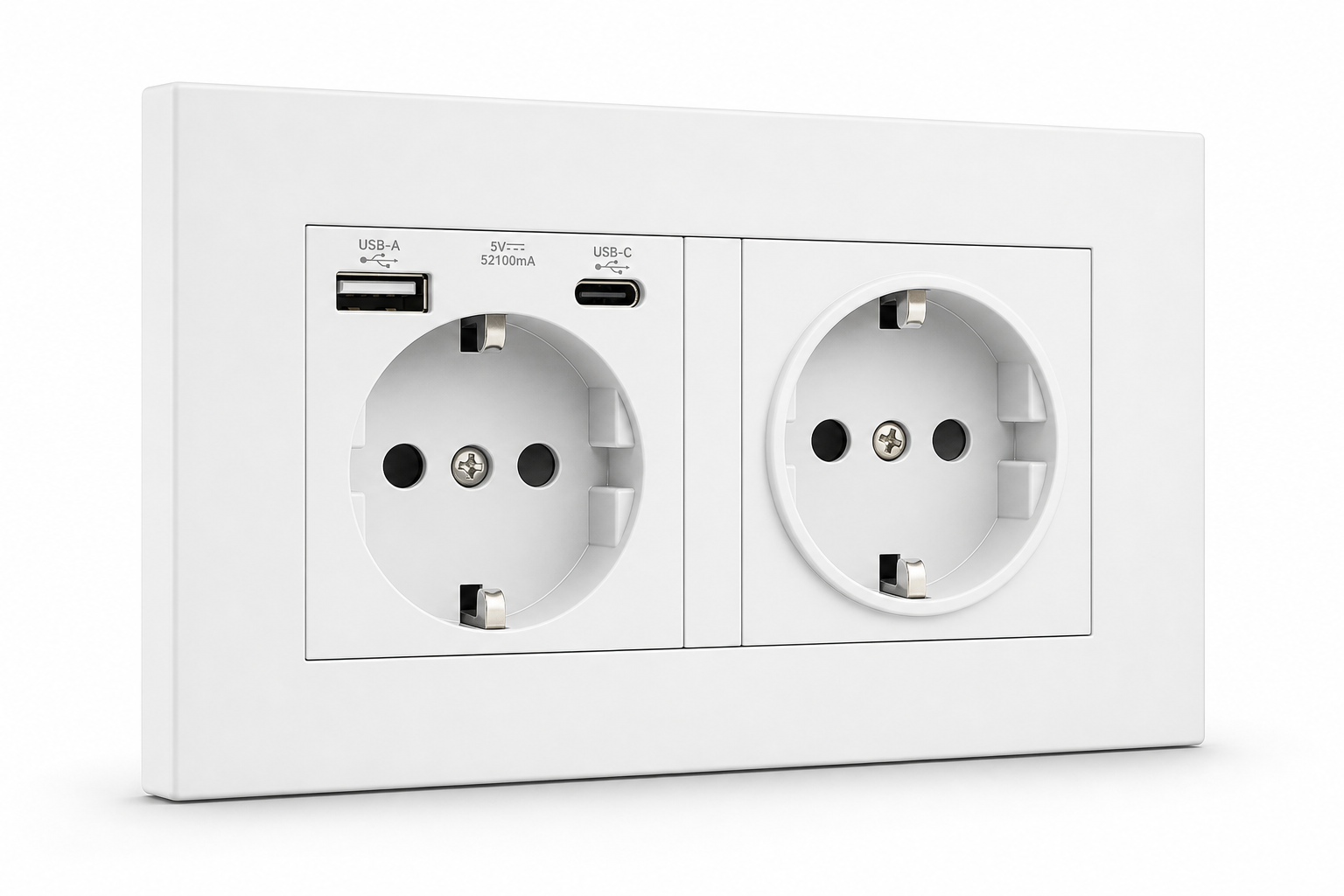 Double prise USB EU