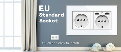 Double prise USB EU
