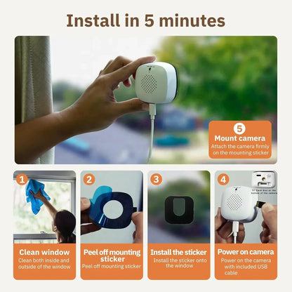 Mini WiFi Kamera für Fenster